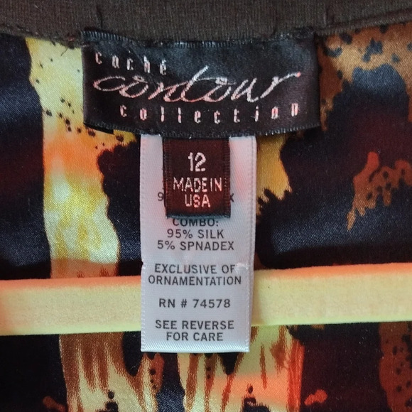 Cache Coeur Brown V-Neck Sheath Midi Dress - Picture 2 of 6